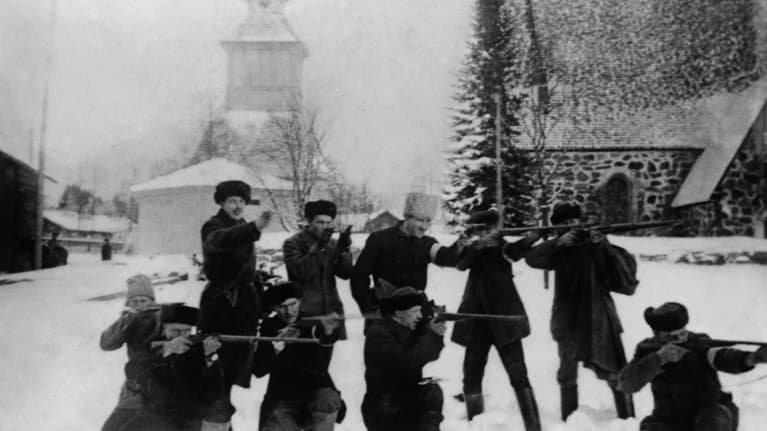 Valkoisten valmistautumista sotaan, Lammin suojeluskuntalaisia.