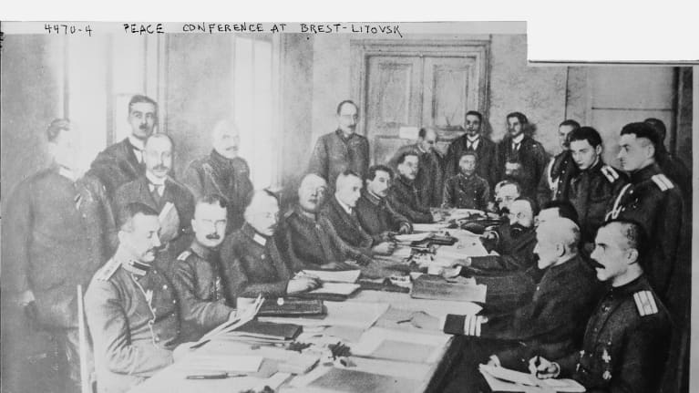 Rauhanneuvottelut Brest-Litovsk.
