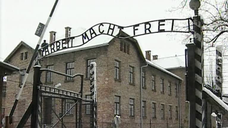 Huvudingången till koncentrationsläget Auschwitz