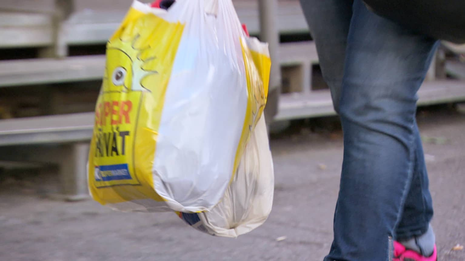 Why are consumers paying for plastic shopping bags discount