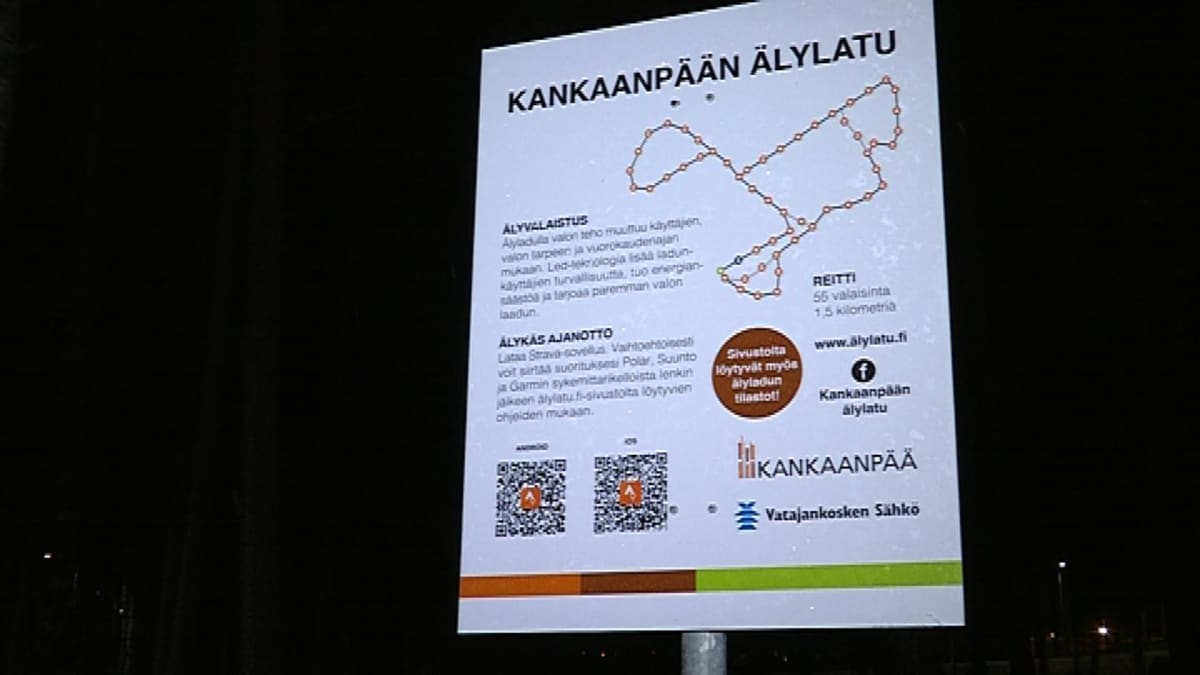 Kankaanpään älyladun kyltti