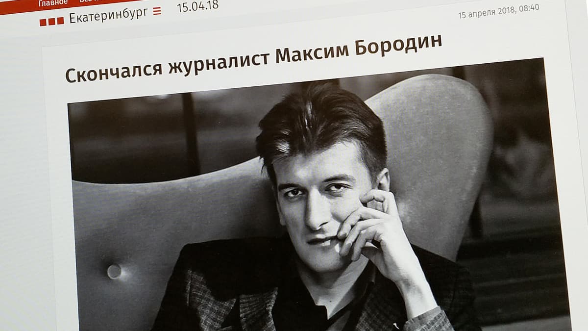 Maksim Borodinin kuva Novyi denin verkkosivulla.
