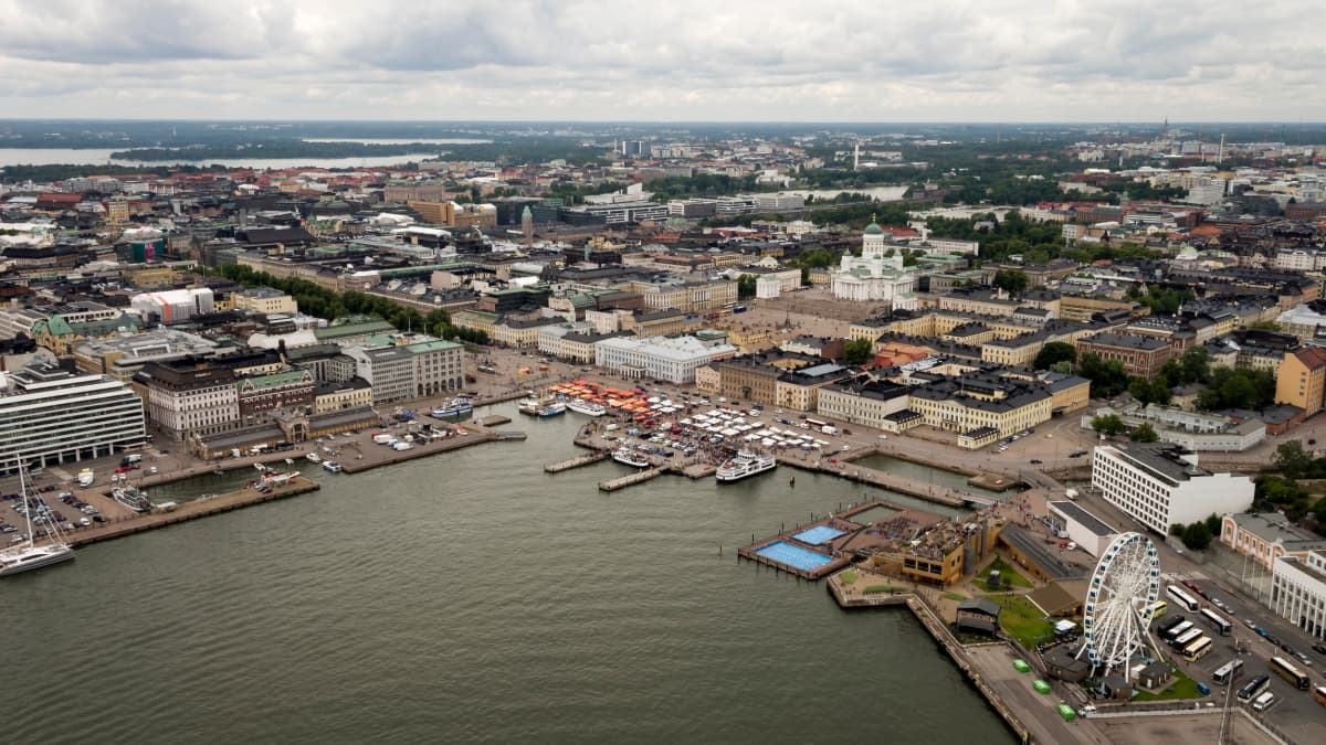 Ilmakuva Helsingistä.