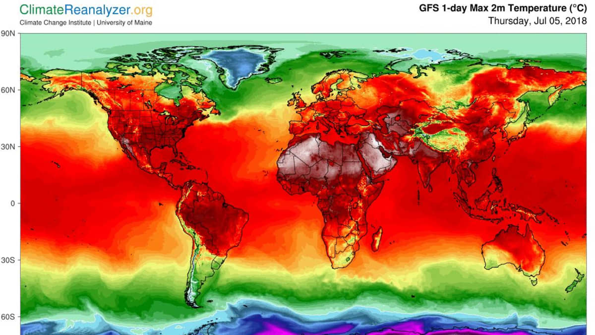 Ympäri maailmaa on mitattu poikkeuksellisia lämpötiloja.