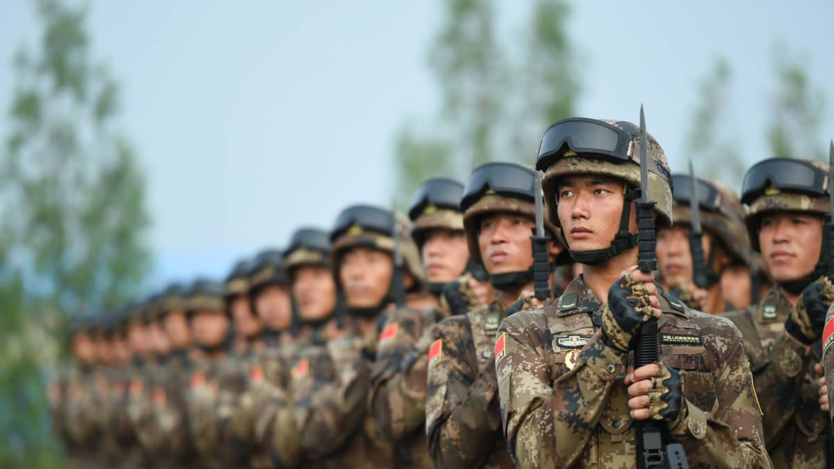 Kiinan asevoimien sotilaita.