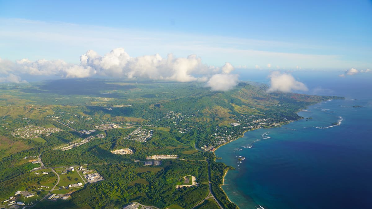 Ilmakuva Guamin saaresta.
