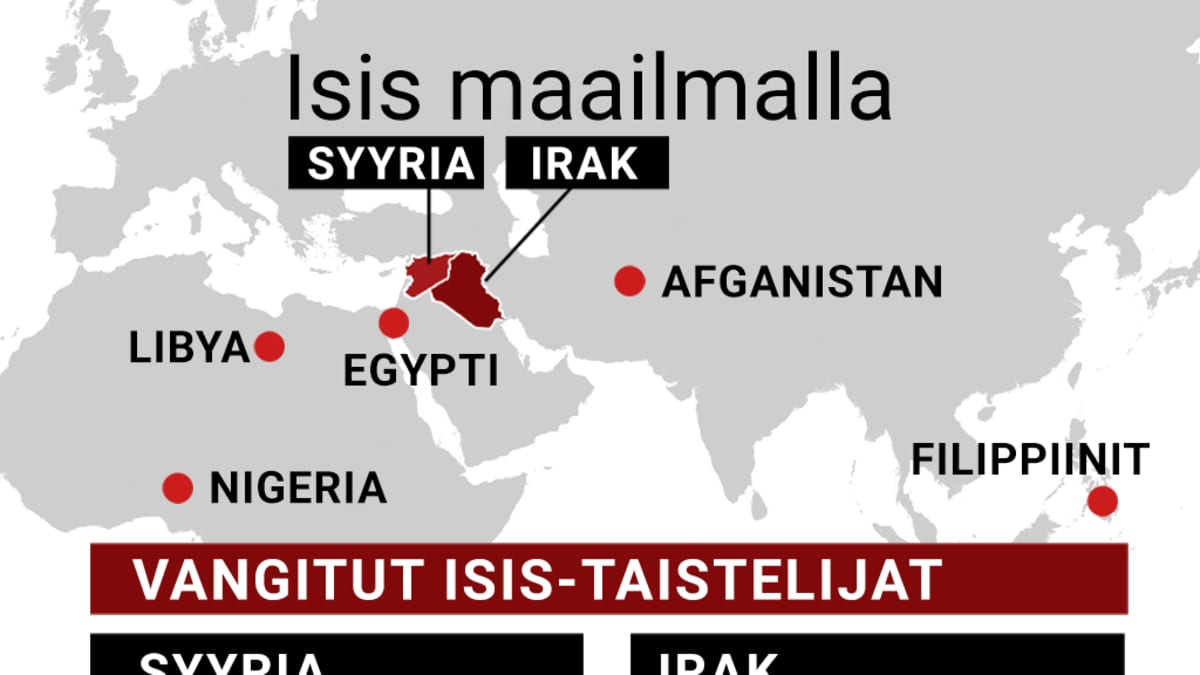 Isis maailmalla -kartta