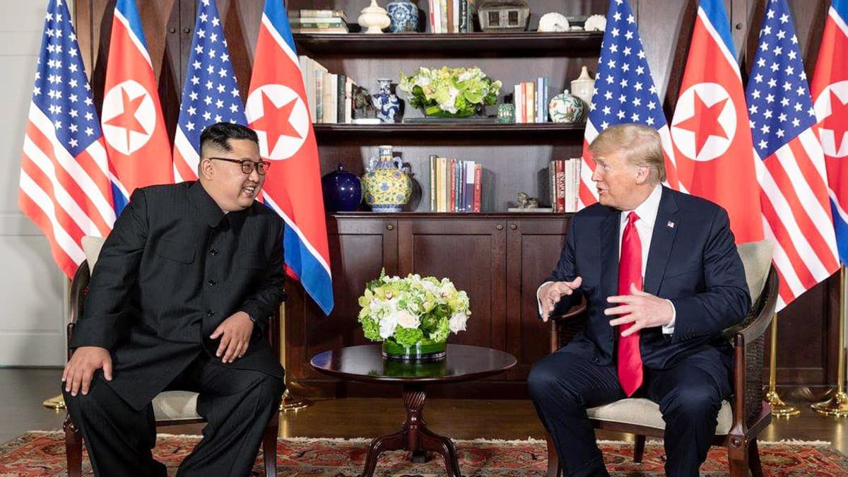 Kim Jong Un ja Donald Trump.