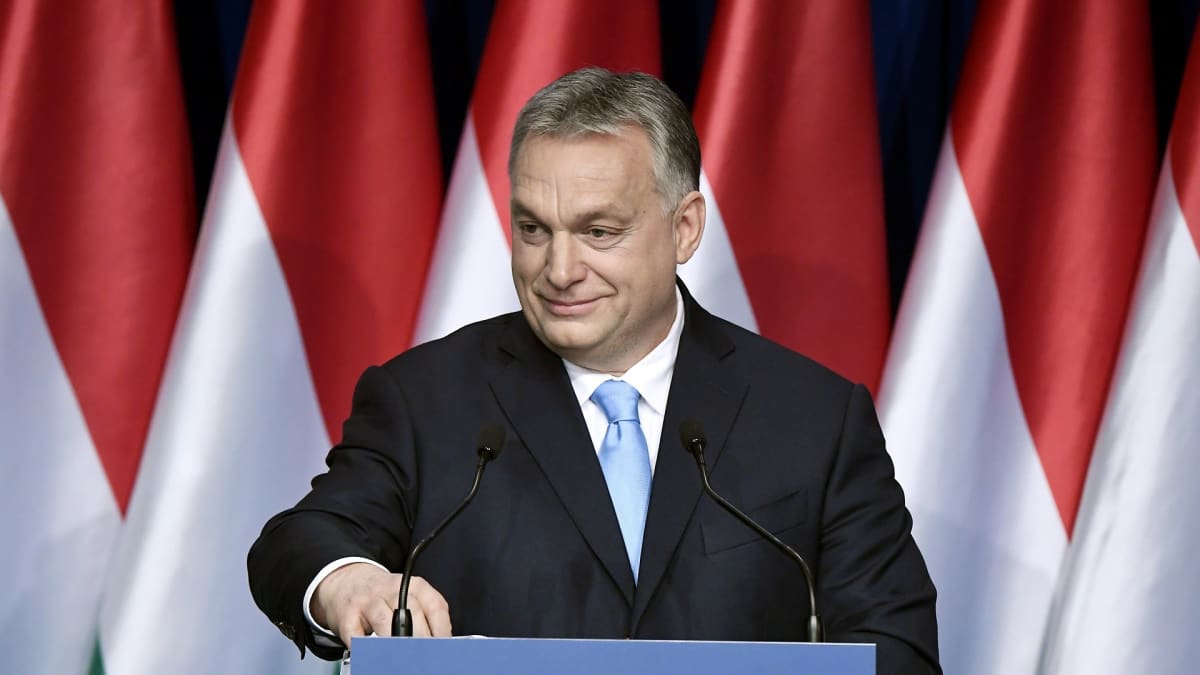 Unkarin pääministeri Viktor Orbán piti vuotuisen Unkarin tilaa koskevan puheensa Budapestissa 10. helmikuuta.