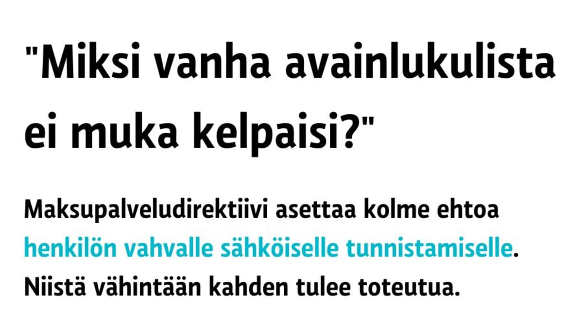 Vahva sähköinen tunnistaminen