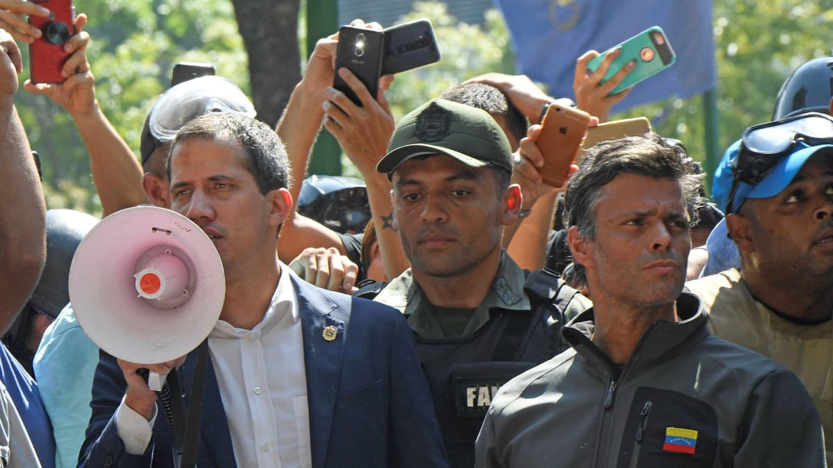 Venezuela Juan Guaido ja Leopoldo Lopez