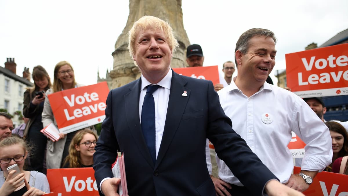Boris Johnson oli yksi näkyvimmistä Britannian EU-eroa ajaneista poliitikoista vuoden 2016 kampanjan aikaan.