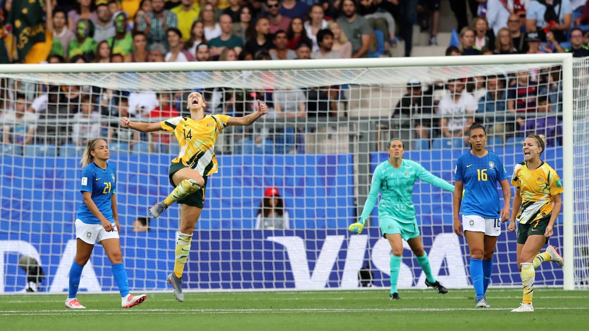 Australian naisten maajoukkue MM-kisoissa 2019.