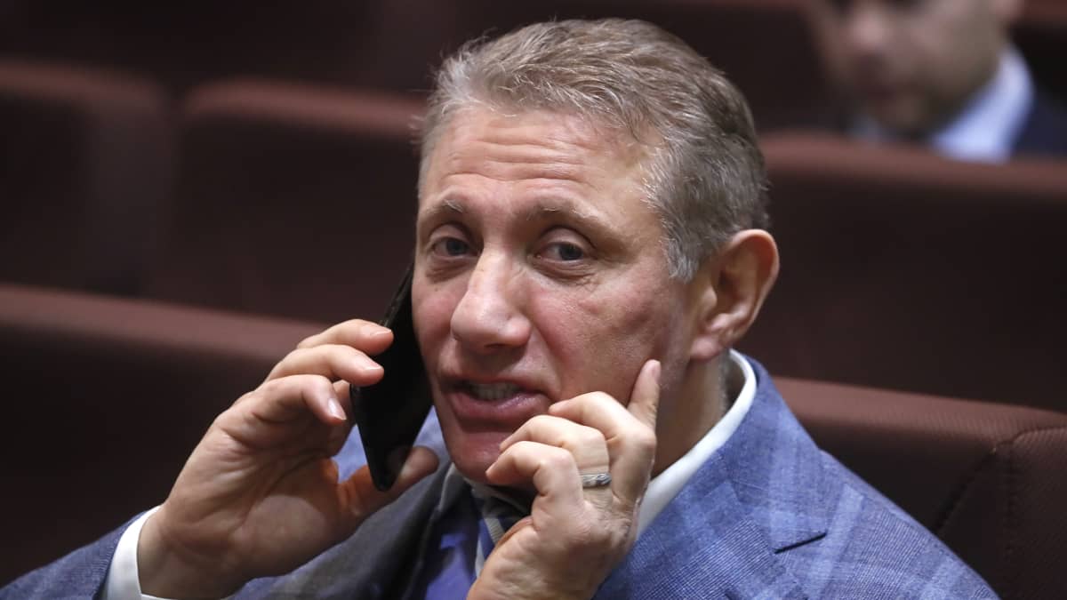 Miljardööri Boris Rotenberg kuvattuna viime joulukuussa Venäjän Olympiakomitean vuosittaisessa tapaamisessa.