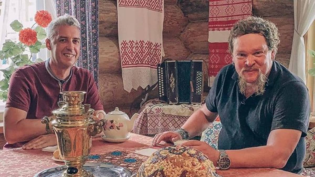 Вилле Хаапасало на съемках в Татарстане