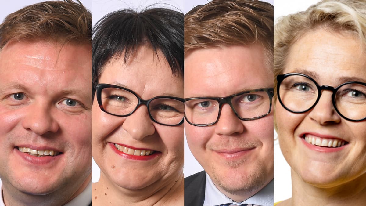 Ville Skinnari, Tarja Filatov, Antti Lindtman ja Mia-Petra Kumpula-Natri.