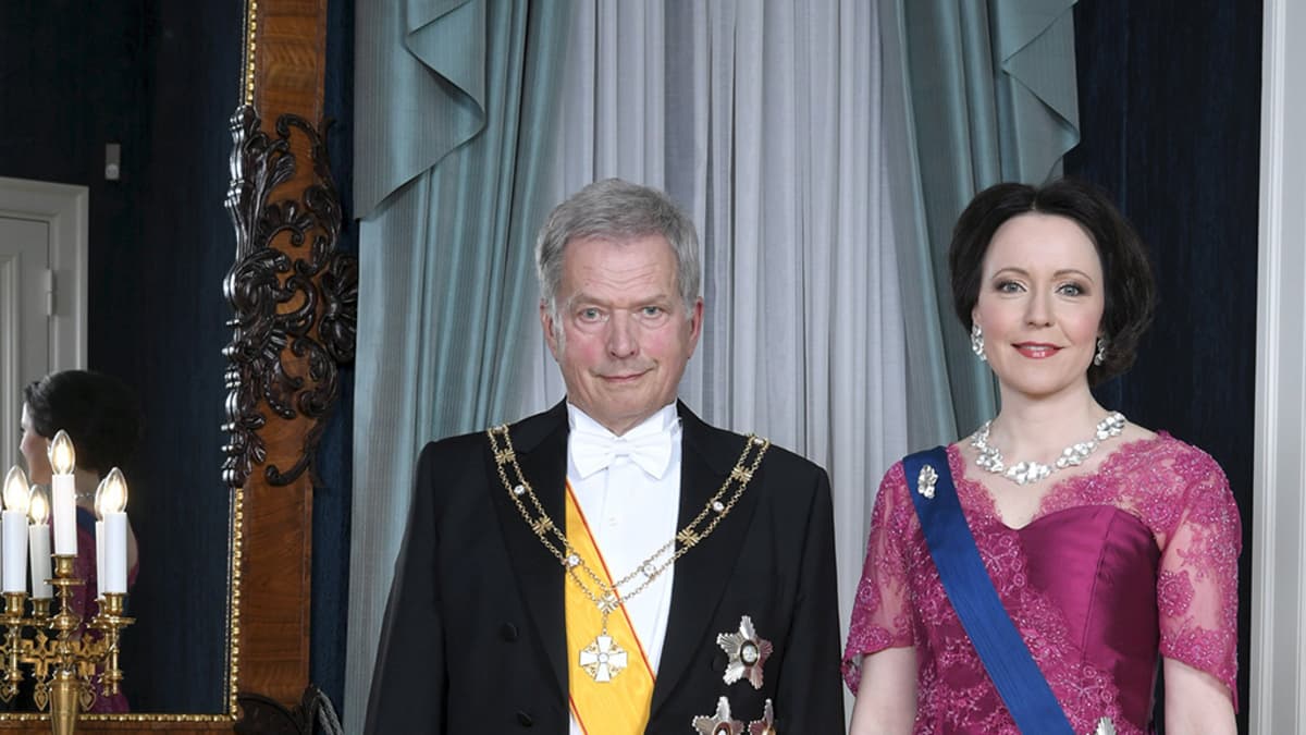  Tasavallan presidentti Sauli Niinistö ja rouva Jenni Haukio.