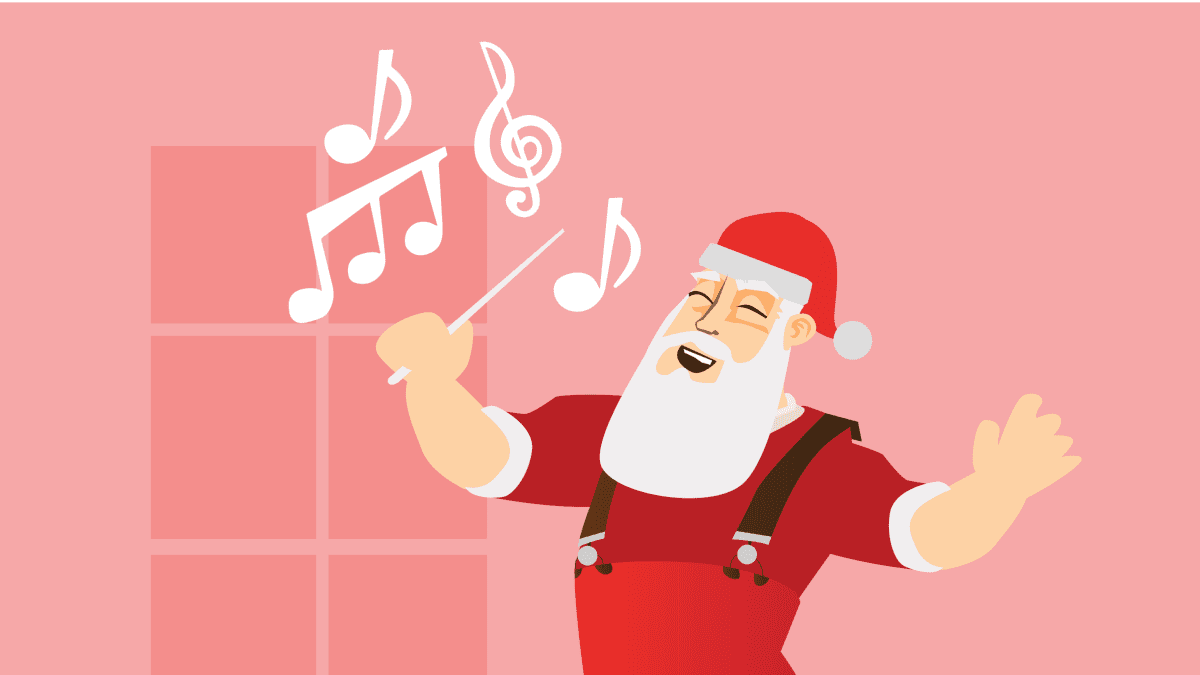 Joulupukki laulaa