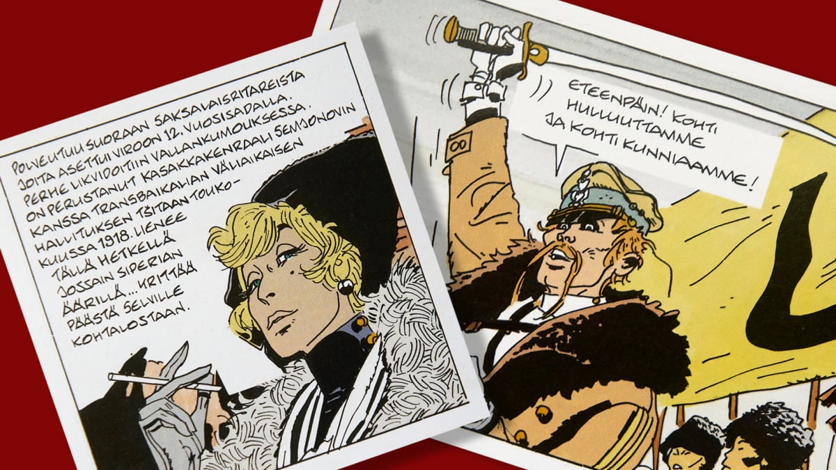 Kuvia Corto Maltese -sarjakuvasta
