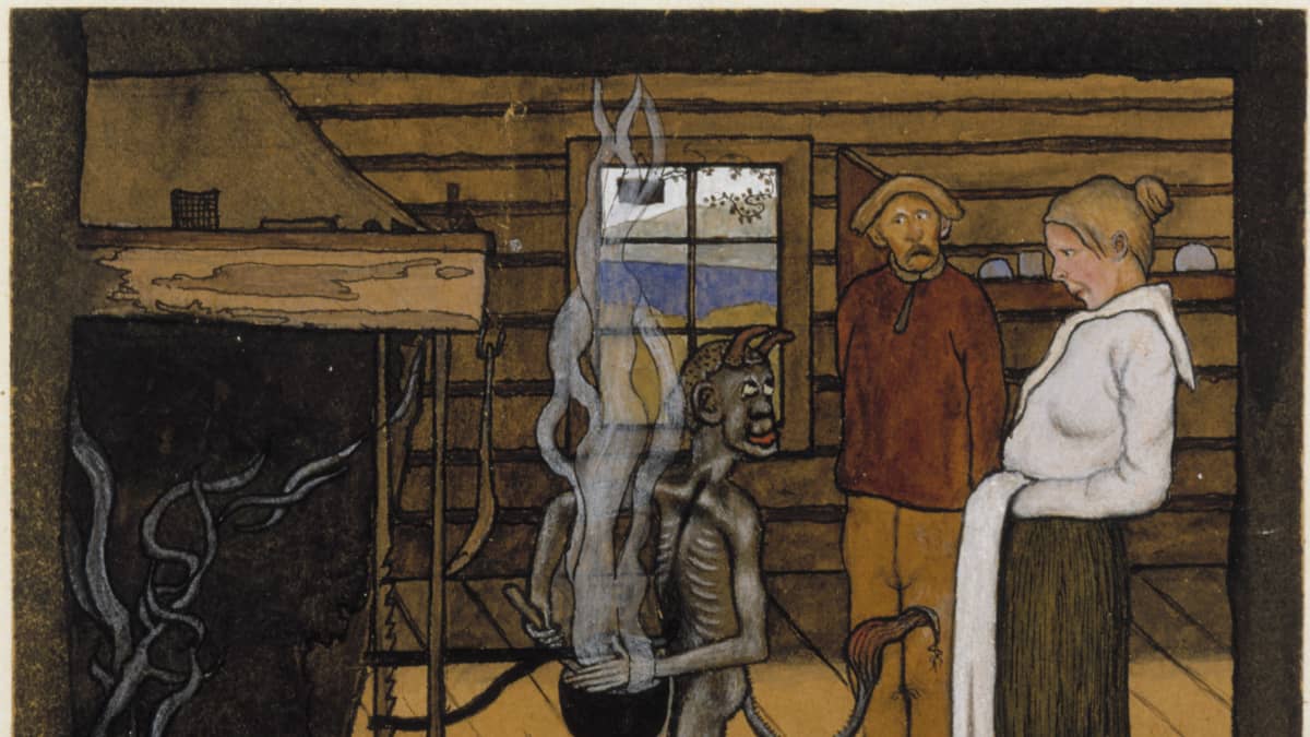 Hugo Simberg: Piru padan ääressä