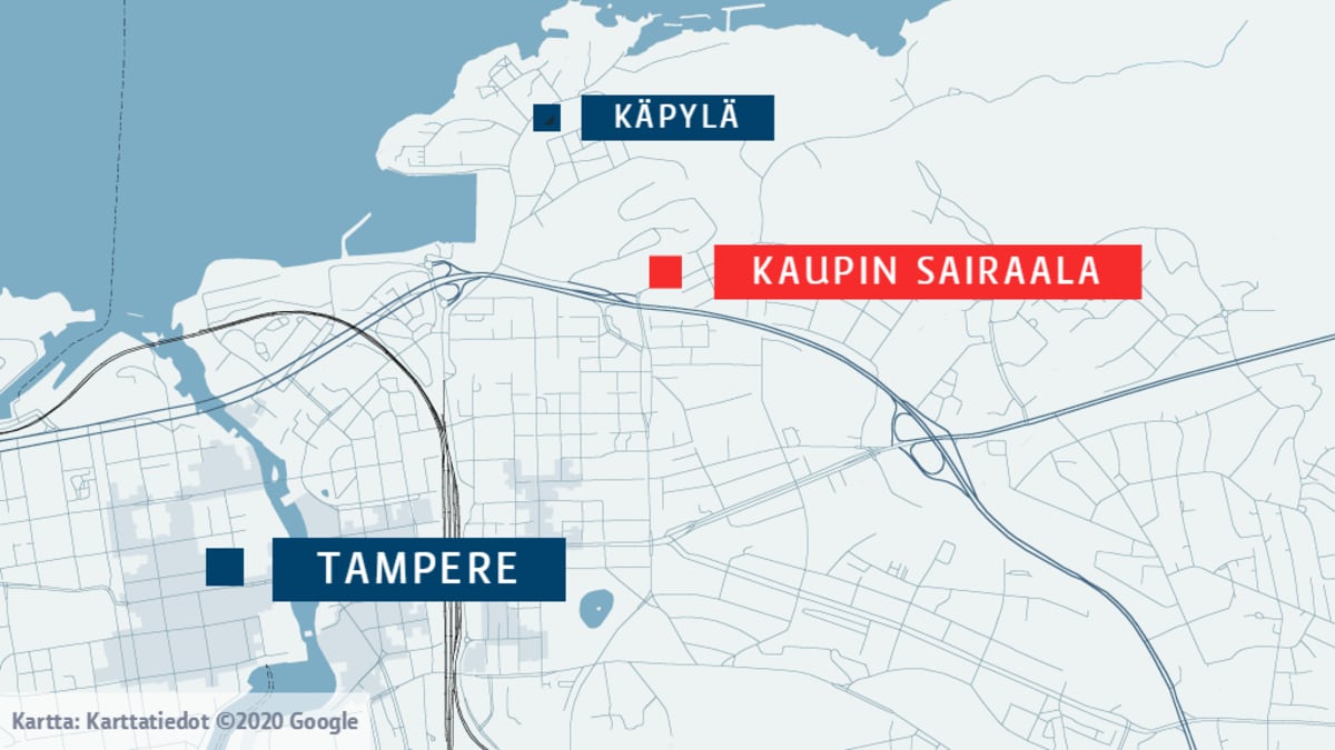 Kaupin sairaala-alue sijaitsee Tampereella Käpylän ja Petsamon omakotialueen välissä.