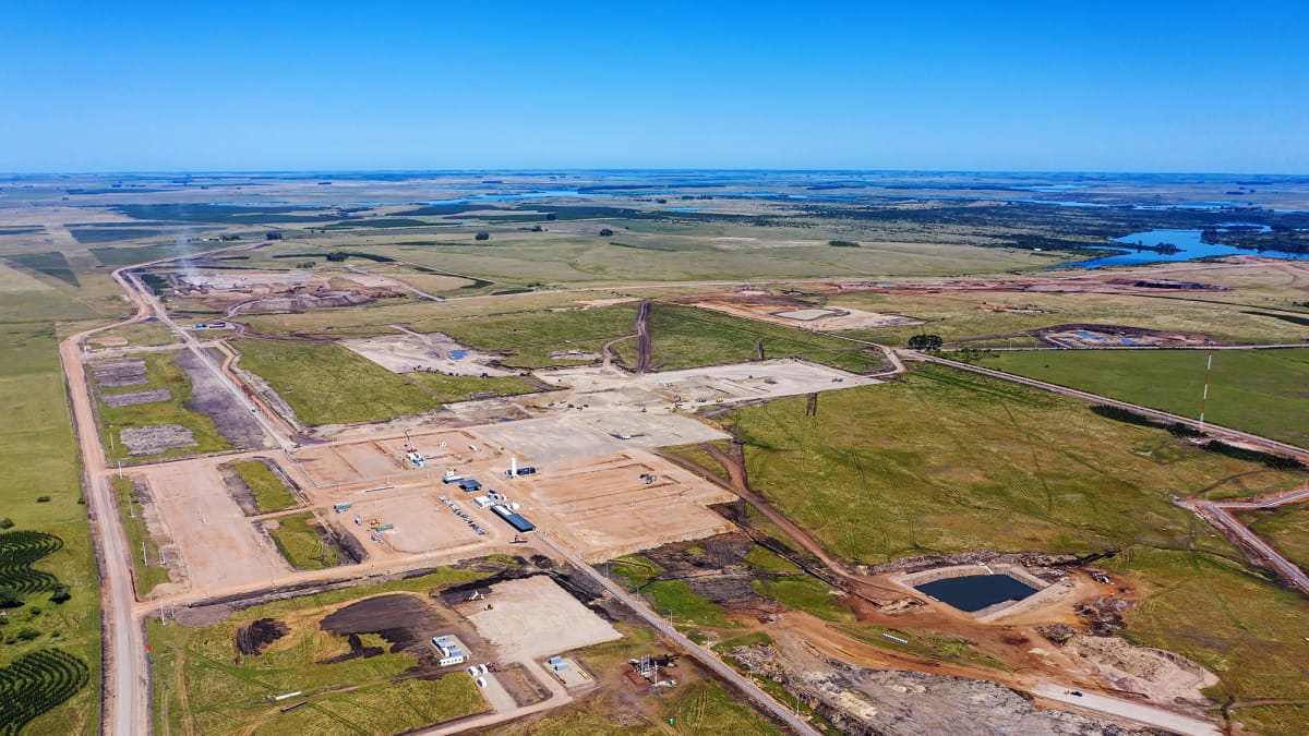 UPM:n sellutehtaan alue Uruguayn Paso de los Torosissa.