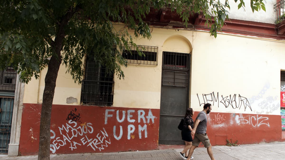 UPM:ää vastusta seinägraffiti Montevideossa
