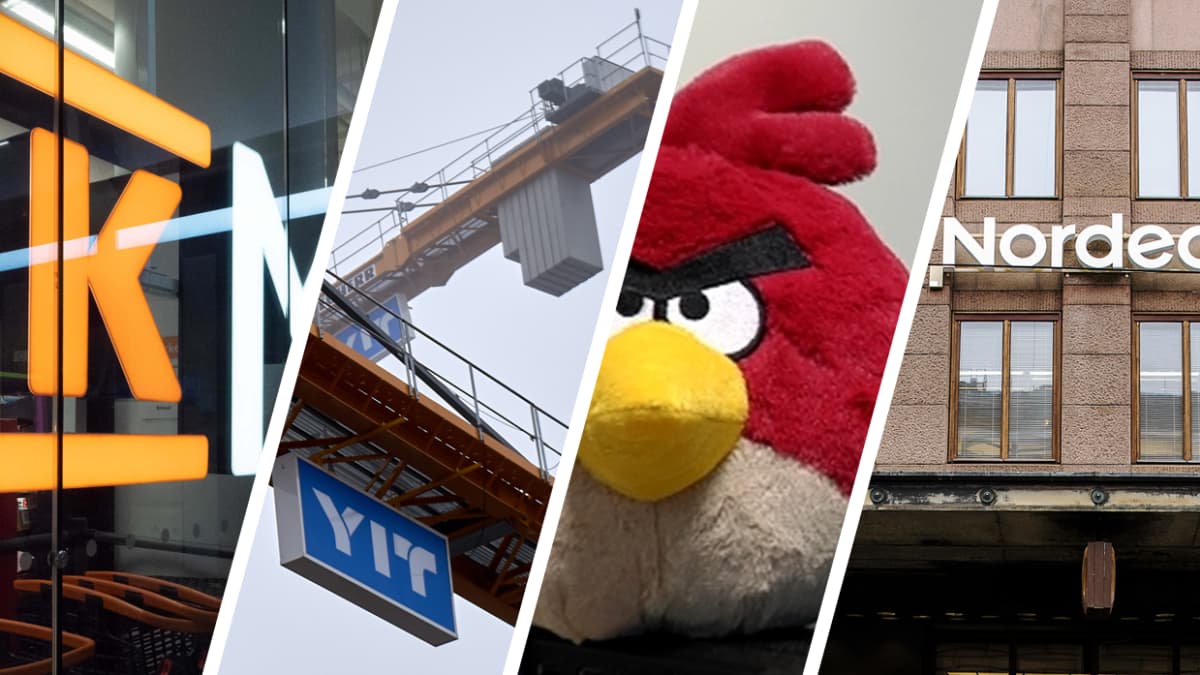 K-Ryhmä, YIT, Rovio ja Nordea