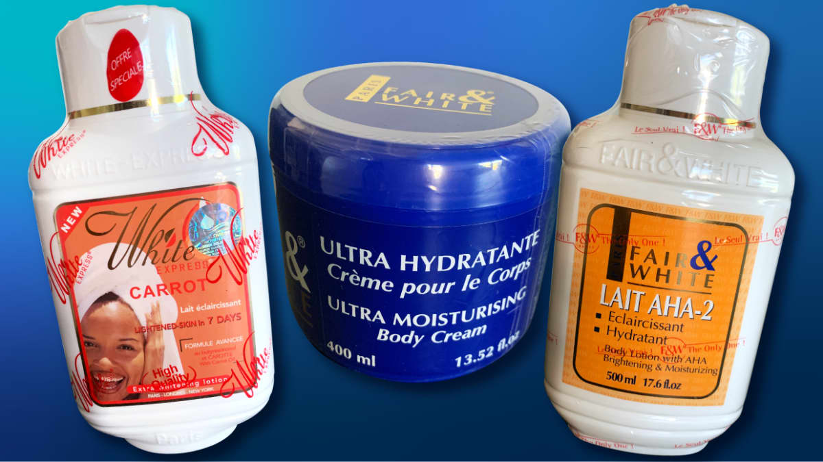 Skin bleaching products