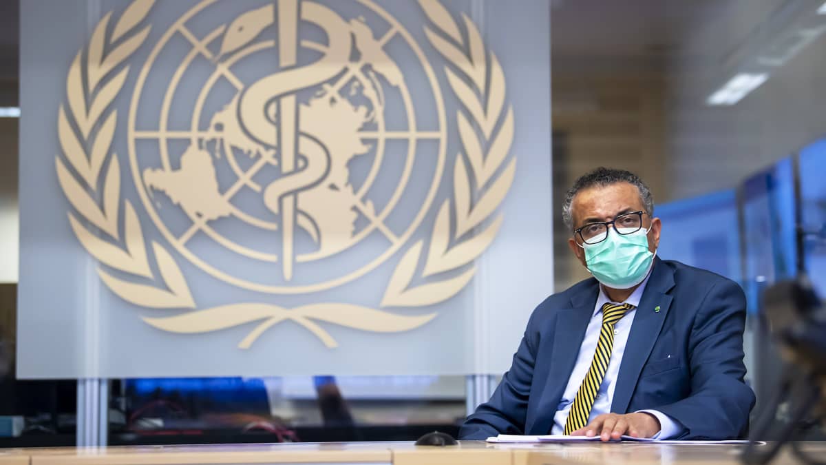 Maailman terveysjärjestön pääjohtaja Tedros Adhanom Ghebreyesus