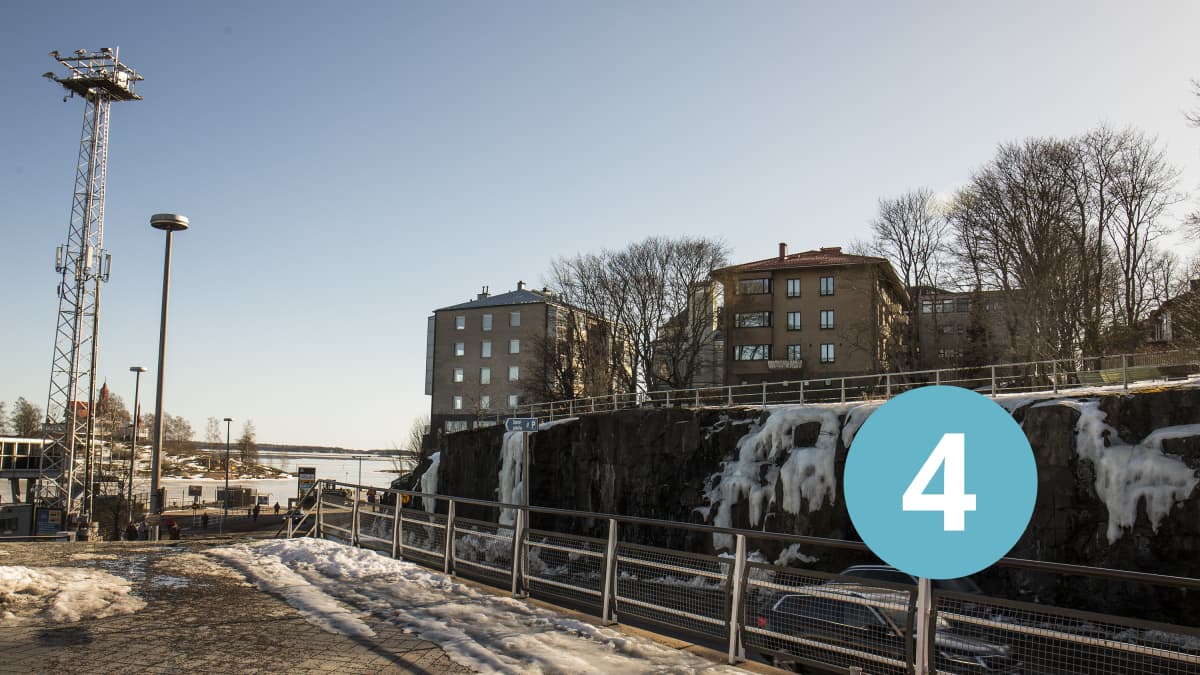 Näköala Eteläsatamasta Suomenlinnaan