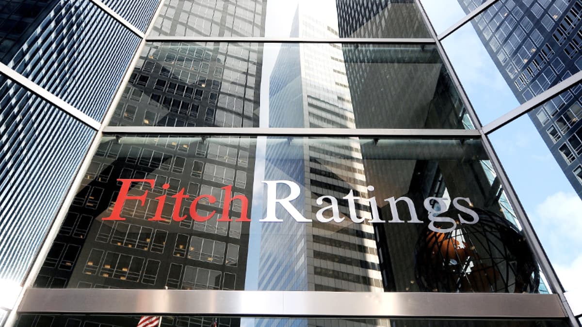 Luottoluokittaja Fitchin konttori New Yorkissa.