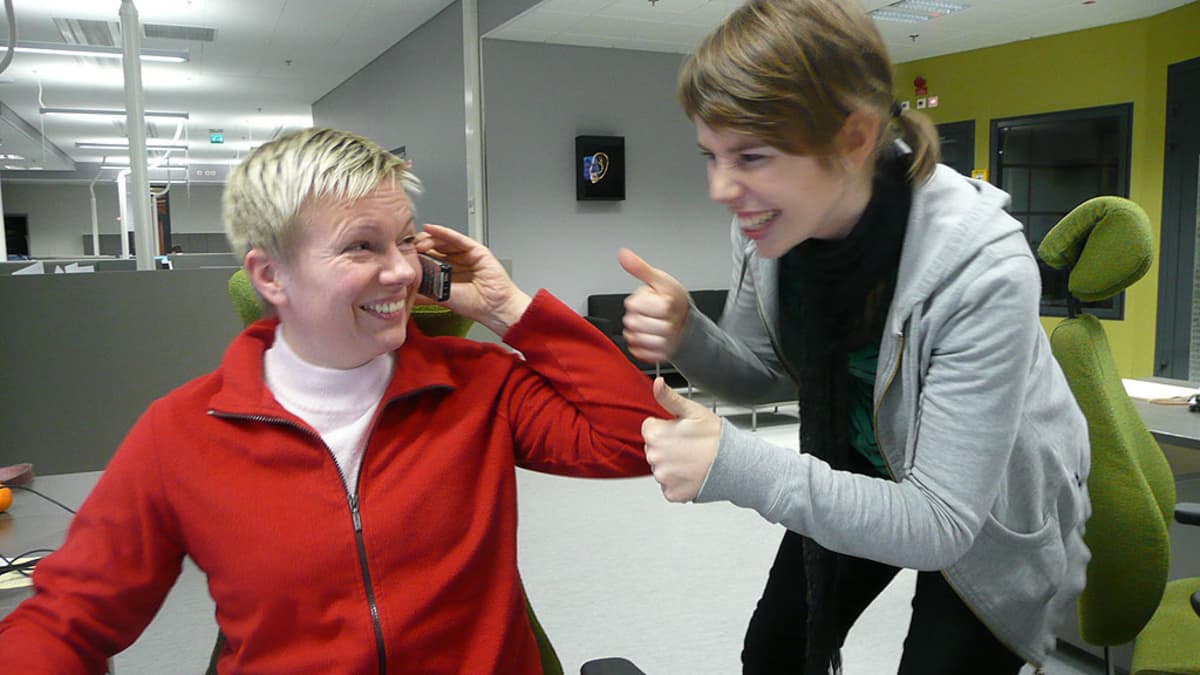 Riikka Pennanen ja Jenni Frilander.
