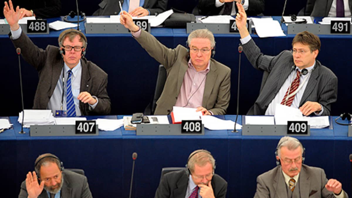 Edustajia Euroopan parlamentissä