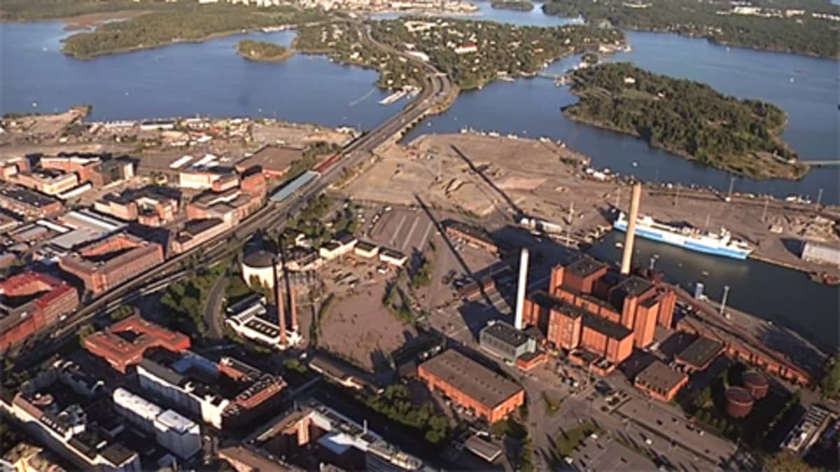 Suvilahden alue ilmakuvassa.