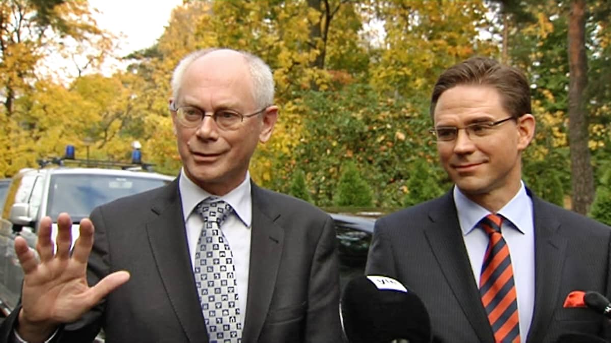 Herman Van Rompuy and Jyrki Katainen.