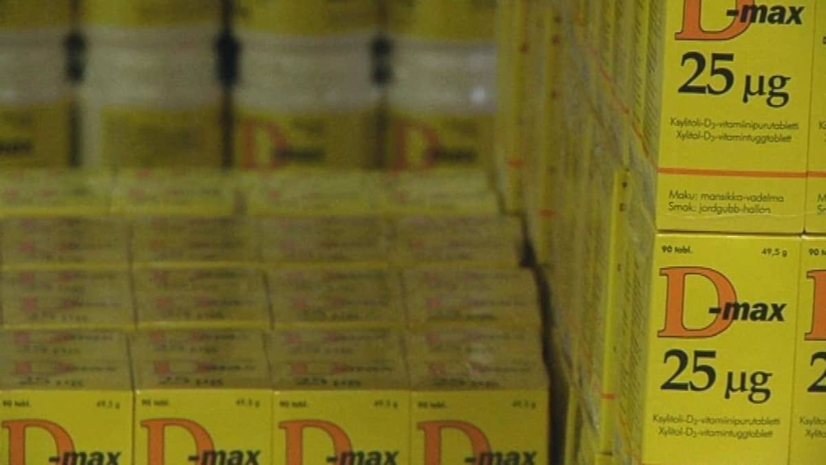 D-vitamiini purkkeja 
