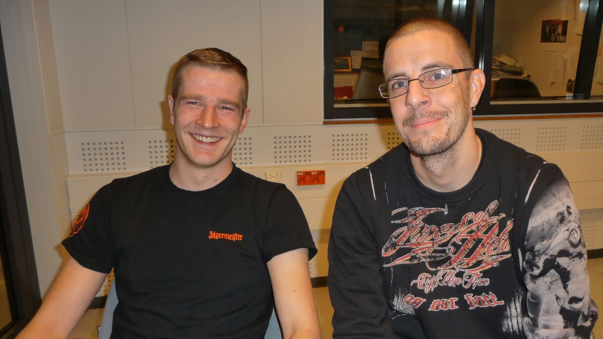 Kotkan Sinkut -ryhmän perustajat Vesa Kalliomäki ja Olli Suominen