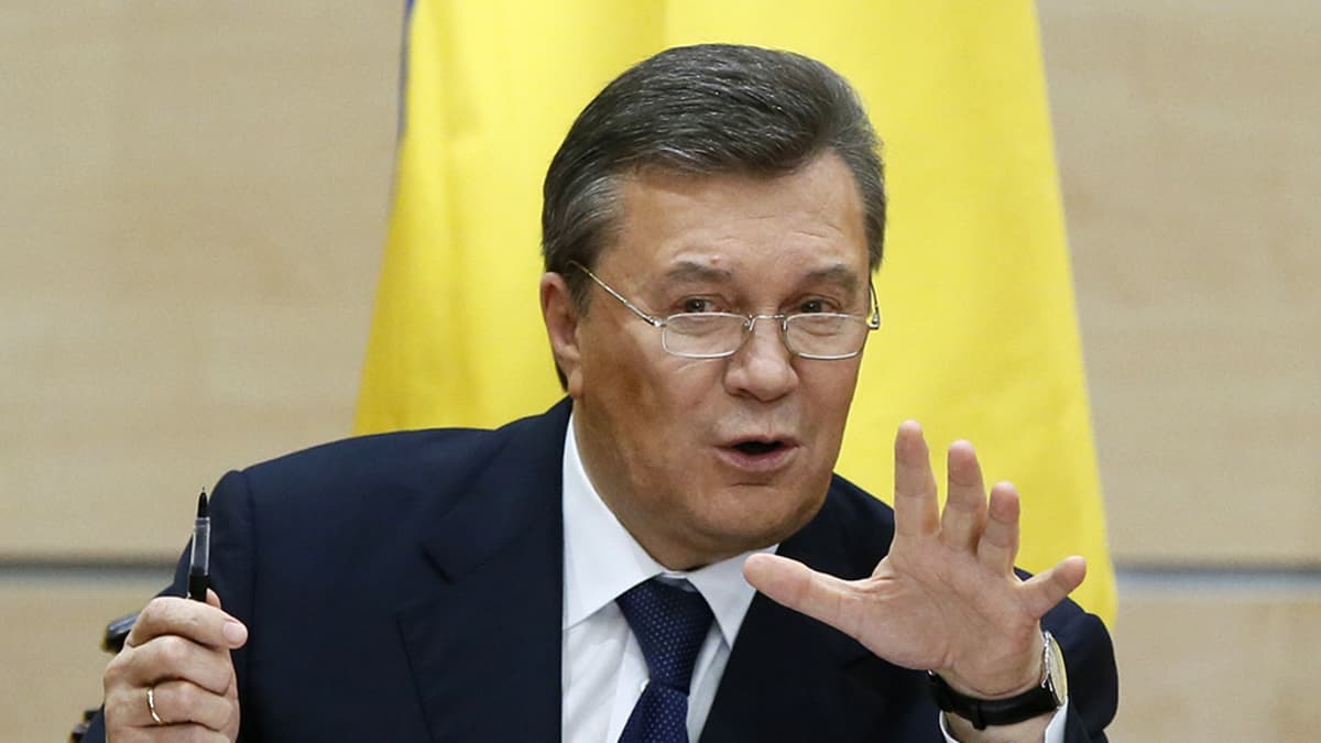 Ukrainan syrjäytetty presidentti Viktor Janukovitš