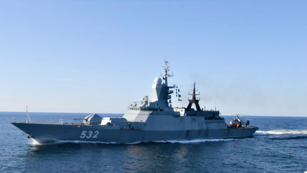 Venäjän laivaston alus lähellä Arandaa.