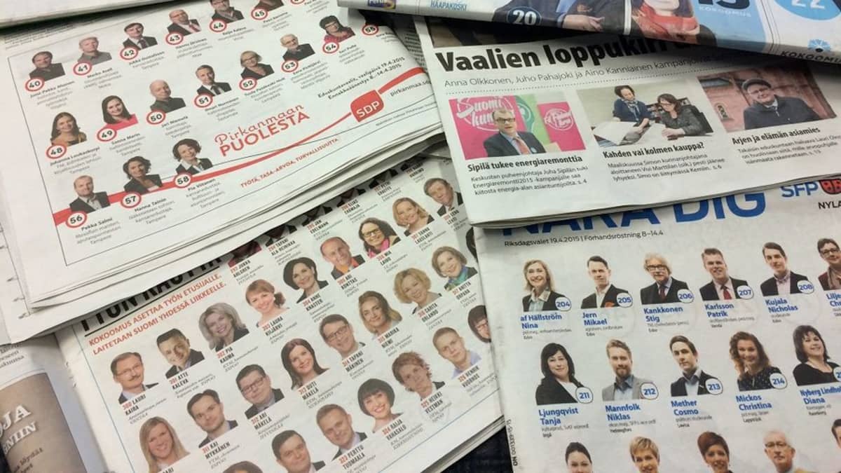 Vaali 2015 sanomalehdet 08.04.2015