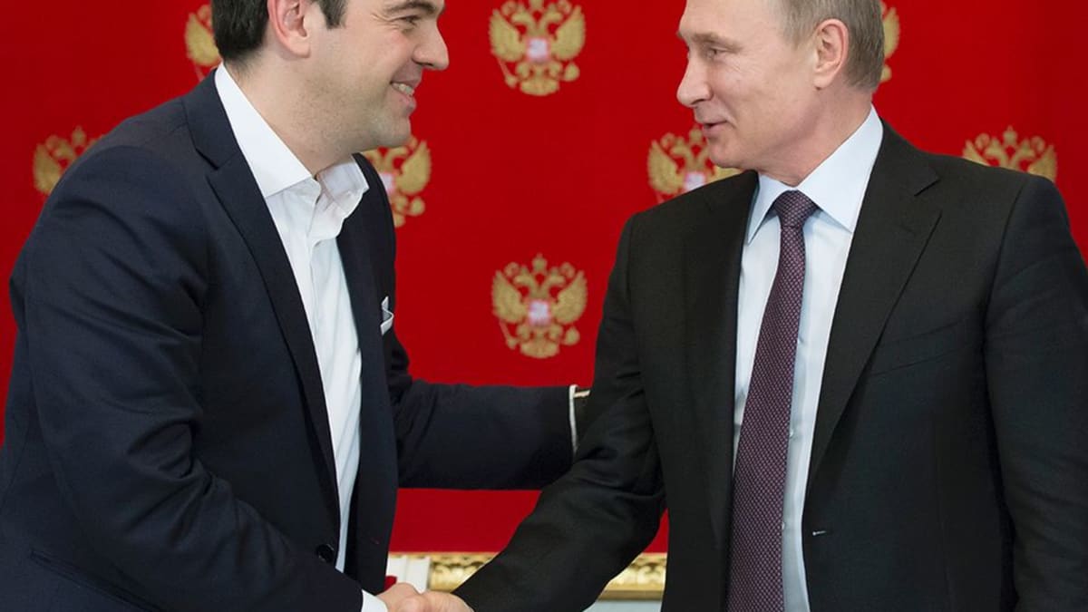Alexis Tsipras ja Vladimir Putin.