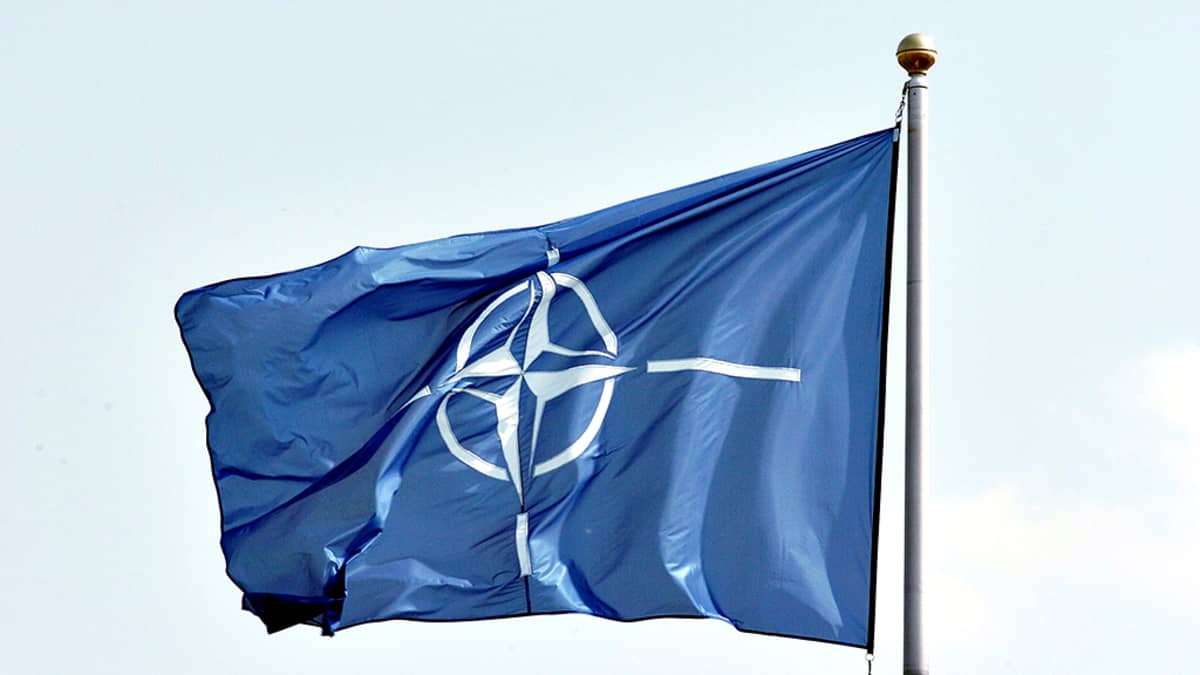 Naton lippu liehuu salossa.
