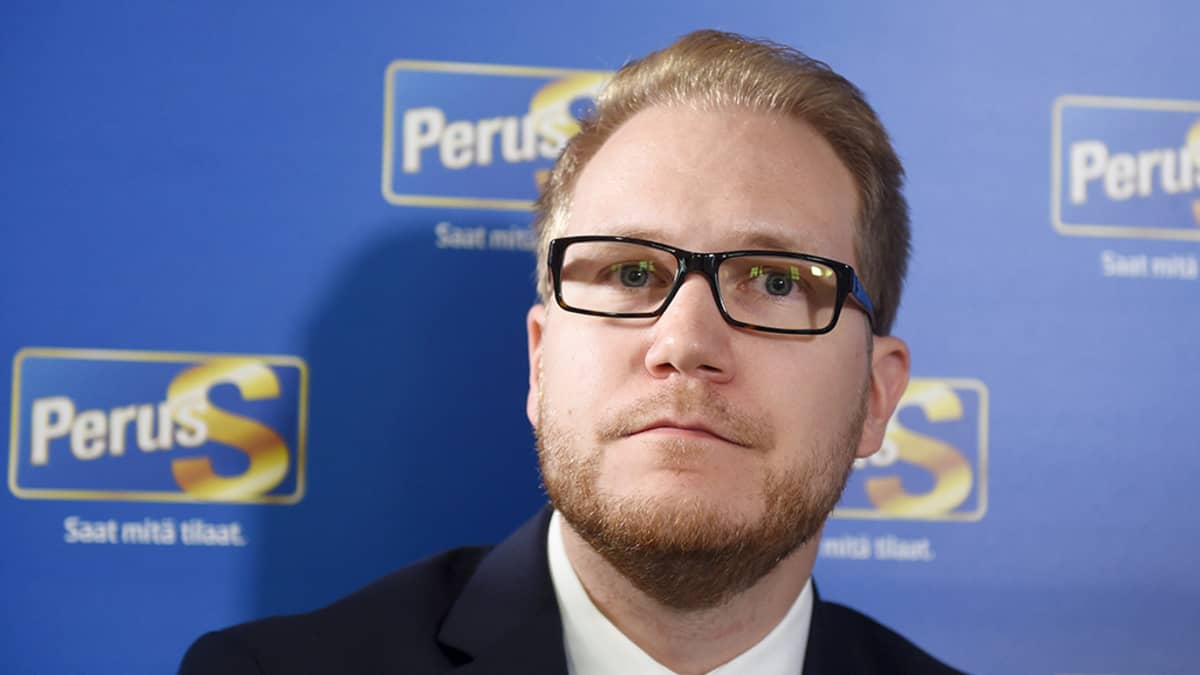 Perussuomalaisten kansanedustaja Olli Immonen.
