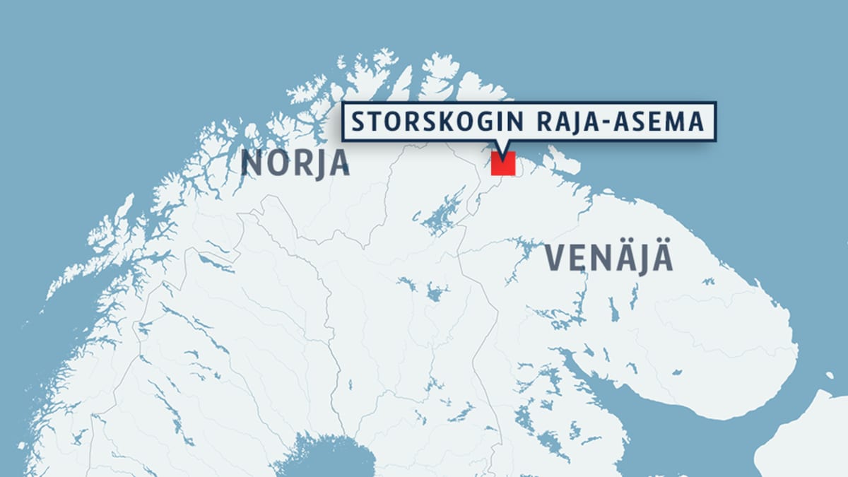 Kartta Suomen, Norjan, Ruotsin ja Venäjän pohjoisosasta.