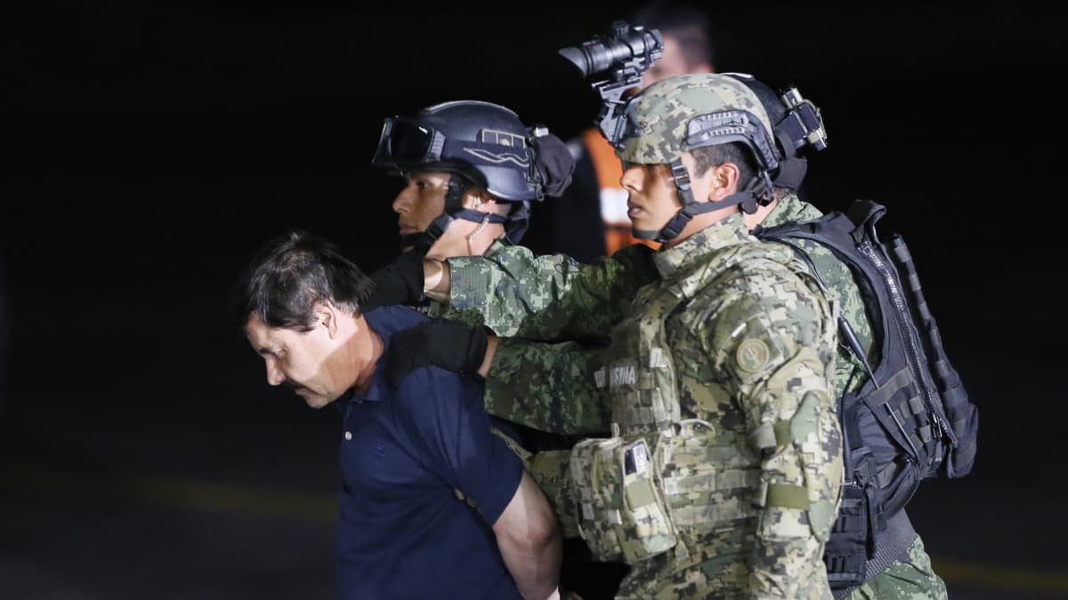 "El Chapo" vangittiin jälleen perjantaina. 