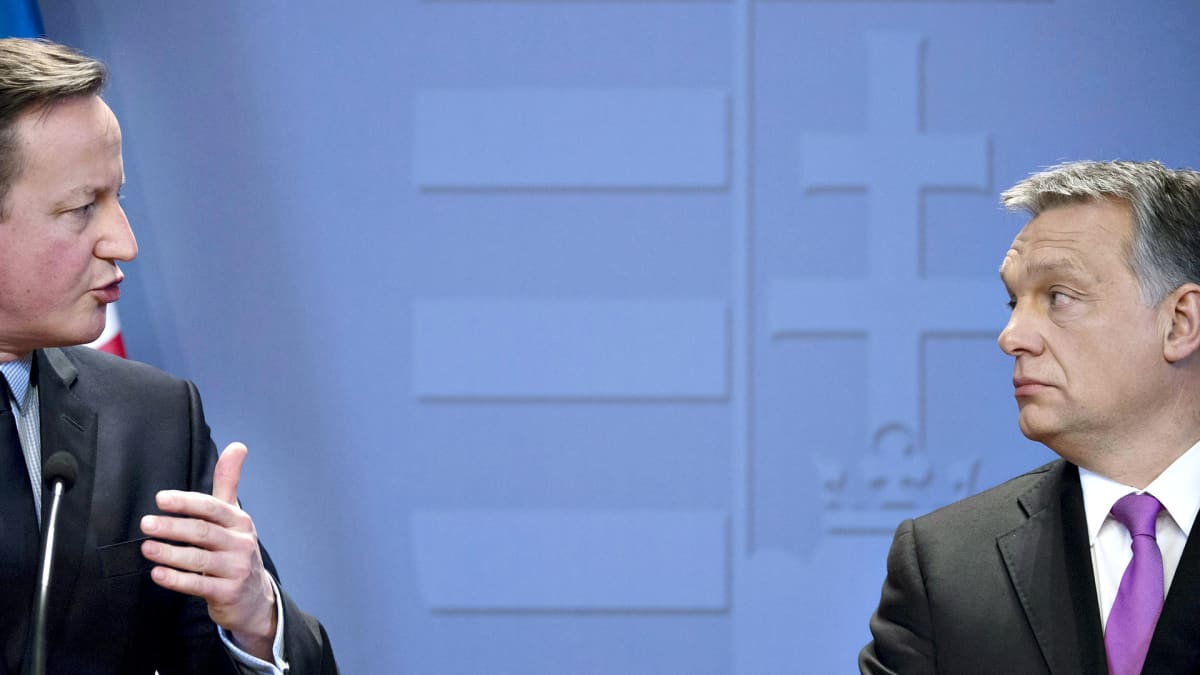 David Cameron ja Viktor Orban.