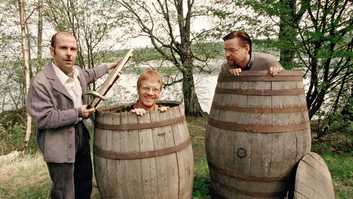 Heikki Silvennoinen, Timo Kahilainen ja Heikki Hela vuonna 1999.