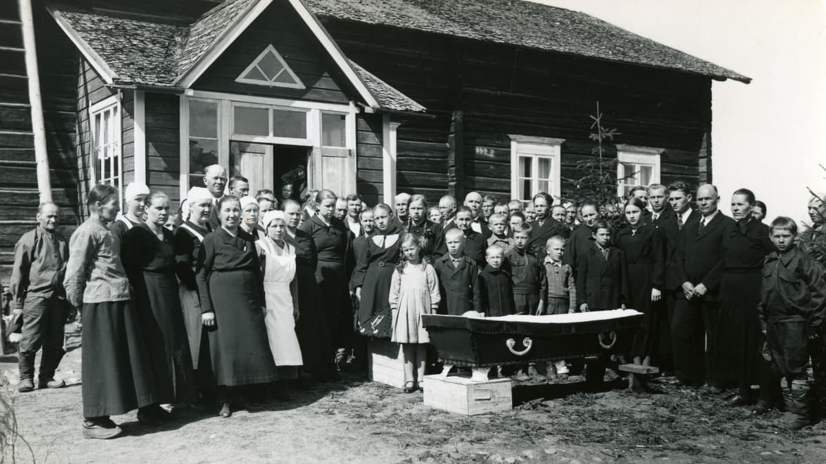 Matti Partasen hautajaiset, Sotkamo, 1936.