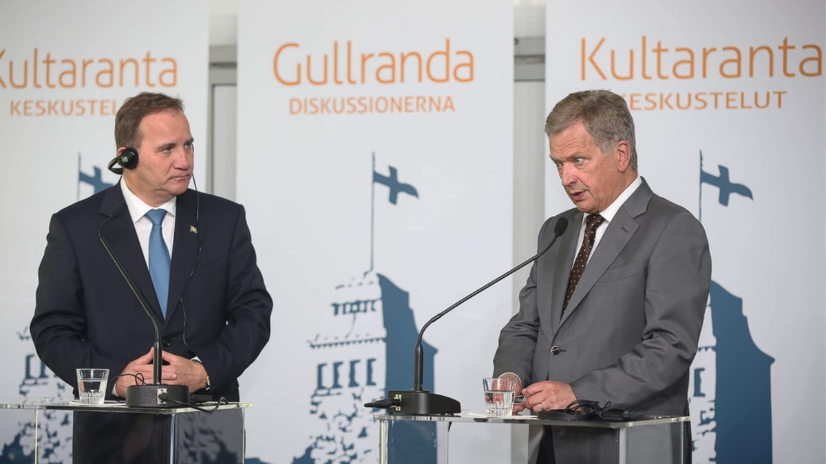Stefan Löfven ja presidentti Sauli Niinistö.